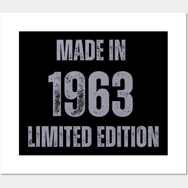 Vintage Made in 1963, Limited Edition , Gift for Mom Dad Birthday Wall Art by Mary_Momerwids